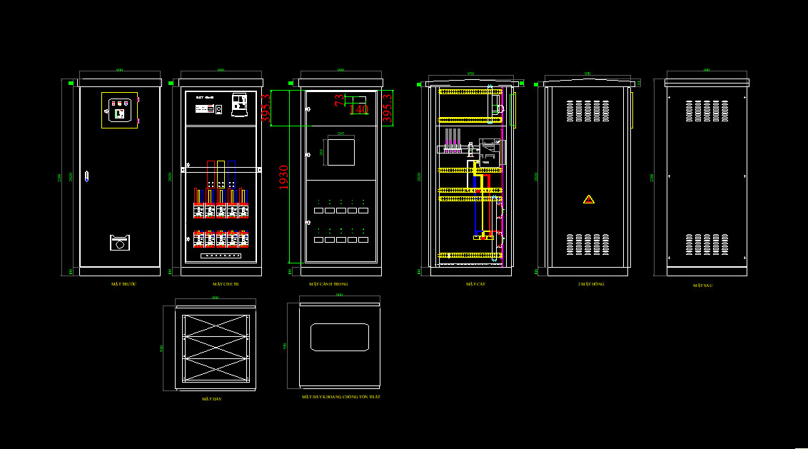 Bản vẽ tủ điện công nghiệp